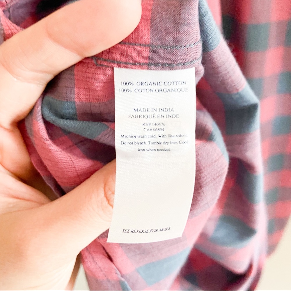Faherty | Checkered Organic Cotton Short Sleeve - Picture 4 of 7